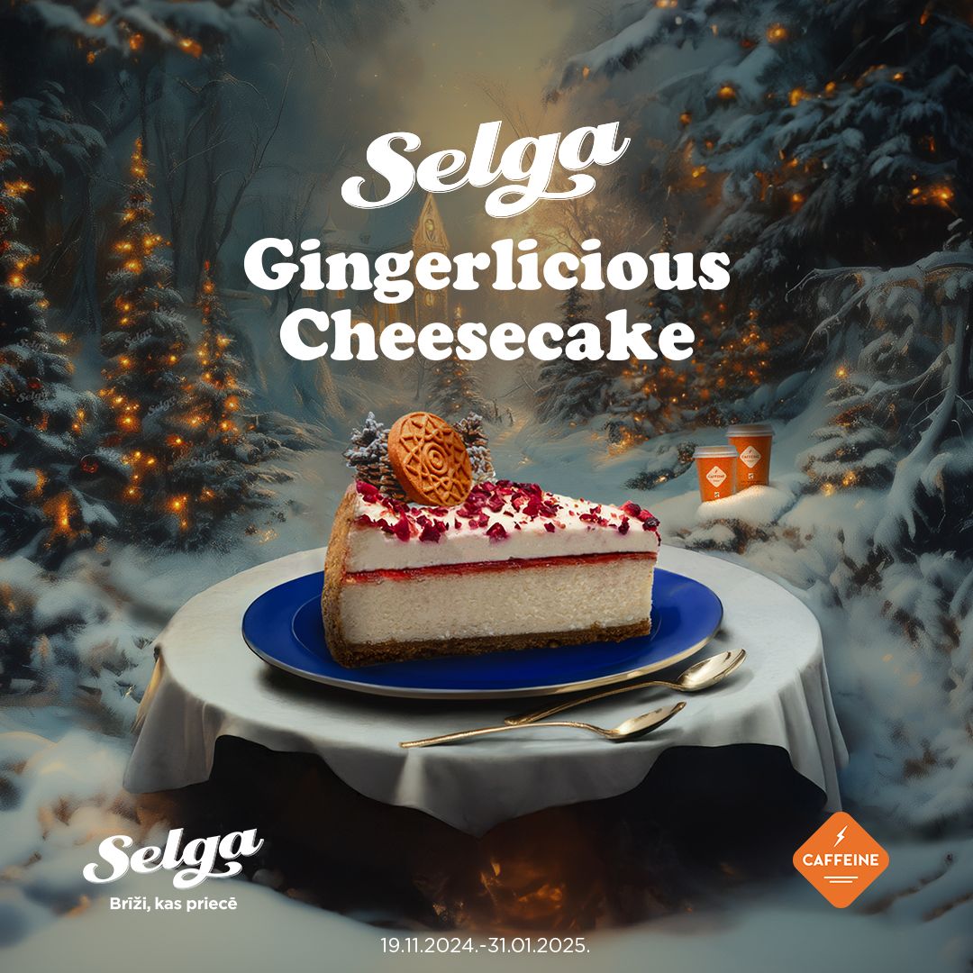 SELGA Gingerlicious Cheesecake ir klāt! 