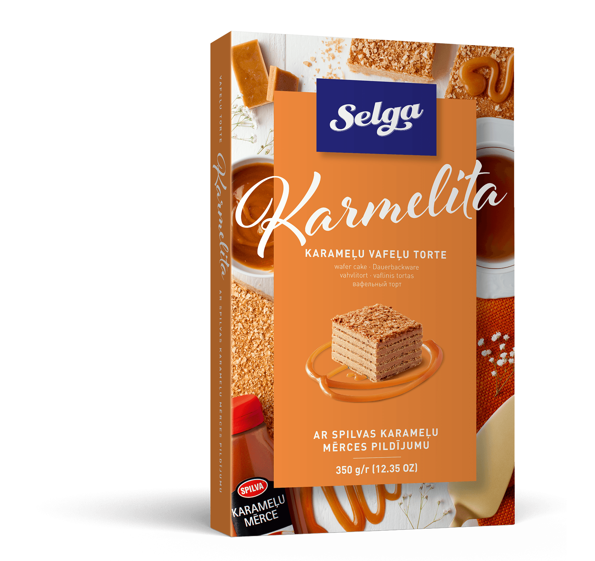 SELGA VAFEĻU TORTE KARMELITA